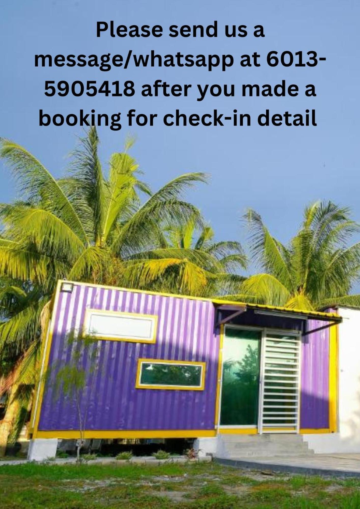 Purple Cube At Lumut Cube Homestay Kontena Экстерьер фото
